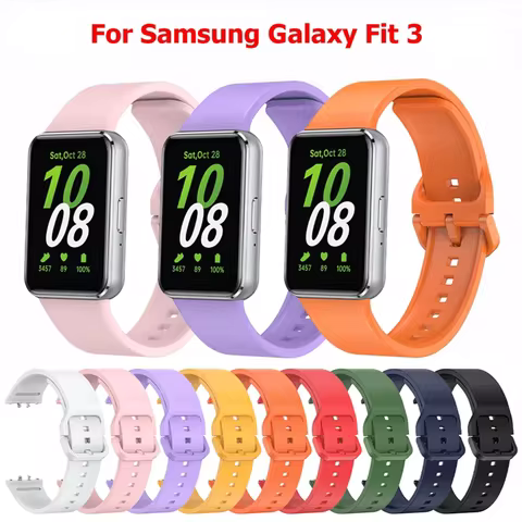 Silicone Strap For Samsung Galaxy Fit 3 WatchBand,Bracelet For Samsung Galaxy Fit 3 Smart Wristband 