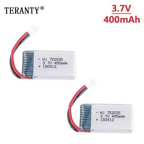 3.7V 400mAh 35C Lipo Battery for X4 H107 H31 KY101 E33C E33 U816A V252 H6C RC Quadcopter Drones Spar