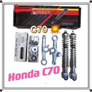 (3 IN 1)HONDA C70 FRONT FORK SPRING ABSORBER FORK ARM SIAP BUSH KIT FRONT FORK ARM