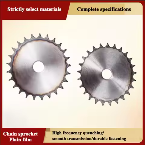 06B Flat Chain Gear 26/27/28/29/30/31/32/33/24/25-40 Teeth Industrial Flat Sprocket Wheel Carbon Ste
