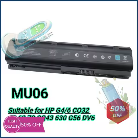 MU06 Laptop Battery for HP G4/6 CQ32 42 62 72 CQ43 630 G56 DV6 Notebook Battery 10.8V 4400mAh