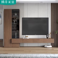 Hanging TV cabinet storage cabinet integrated simple living room whole wall TV cabinet