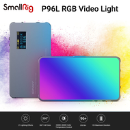 SmallRig แฟลชวิดีโอ  RGB กล้อง LED แบบพกพาแสงสีเต็มรูปแบบแสง CRI 96 + ไฟ DSLR แบบชาร์จไฟได้พร้อมอะลู