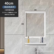 New Space Aluminum Bathroom Mirror Cabinet Combination Bathroom Storage Mirror Bathroom Wall-Mounted Smart Makeup Mirror