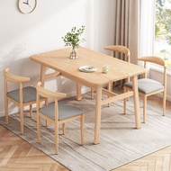 Dining Table 6 Person Table 4 Person Rectangular Simple Eating Small Apartment Household Set Dining 