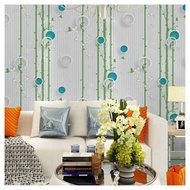 10M Center Waterproof and Best Polka Dot Wall Sticker Wallpaper biru