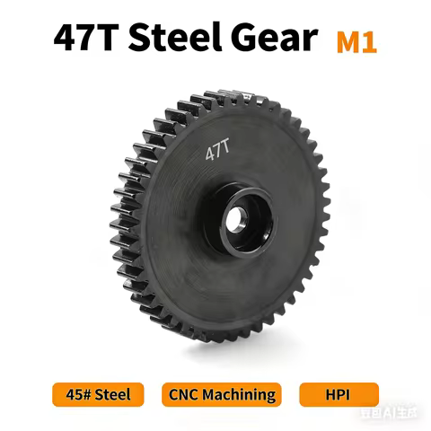 Heavy Duty Steel Spur Gear 47T (0.8M) Solid Type HPI 77127 76937 for HPI Savage 4.6 RC Monster Truck