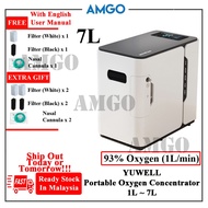 AMGO YUWELL 1 ~ 7L Equipment YU300 Portable Oxygen Concentrator Oxygen Generator Oxygen Ventilator S