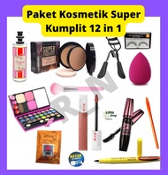 PROMO Paket Kosmetik Maybelline Super Kumplit 10 in 1/ Paket Make Up Satu Set - Maskara Maybelline -