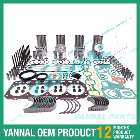 For Yanmar Komatsu Engine 4TNV88 4D88-6 4D88E 4D88E-5KFD Overhaul Rebuild Kit