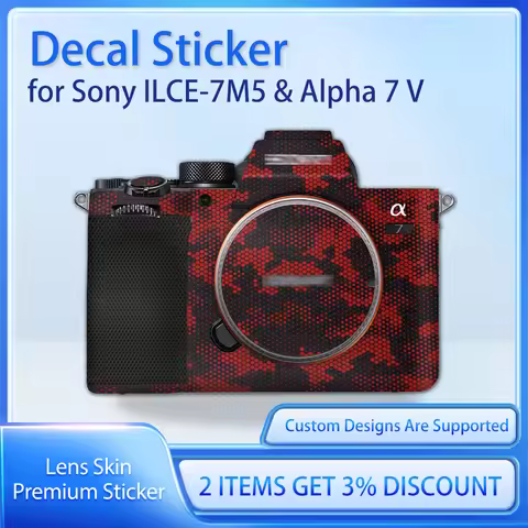 for Sony ILCE-7M5 & Alpha 7 V Camera Skin Decal Cover Film Skin Wrap Covered Decal Skin A7M5 Protect