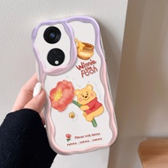 Silicone Case for Oppo Reno 8T 5G A1 Pro Reno 8 5G Reno 8 Pro 5G Reno 8T 4G Bunga Dan Winnie The Pooh Antishock Soft Cassing hp