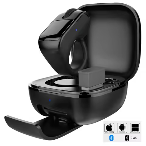 Mobile Phone Tablet Computer Laptop Bluetooth 2.4G Ring Mini Mouse Video Wireless Controller USB Cha