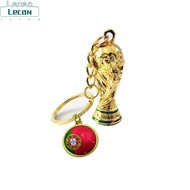 ③Delivery】2022กาตาร์ World Cup Trophy Soccer National Flag Keychains ฟุตบอลของที่ระลึกกระเป๋าเป้สะพา