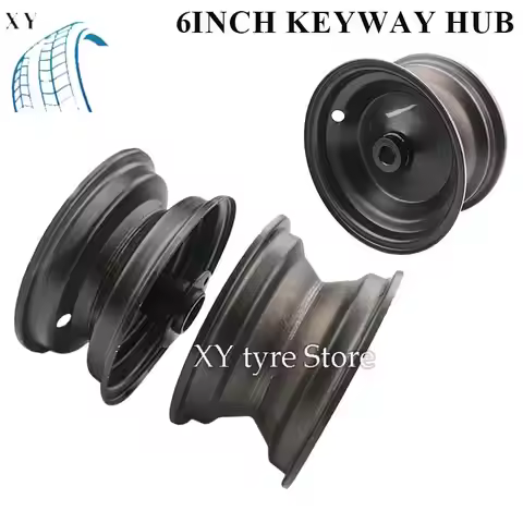6 Inch Iron Wheel Hub for110cc 125cc ATV Karting Go Kart Lawn Mower-Fits145/70-6,13x5.00-6,13x6.50-6