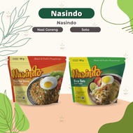 NASINDO Instant Rice Ready to Eat Instant Fried Rice Halal Instant Soto Rice Ready to Eat Meal