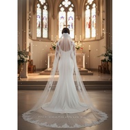 Custom wedding veil bespoke wedding veil with screen printing writing wedding veil prewed