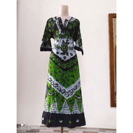 3-sleeved pleated house dress, size XXL