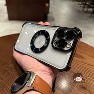 Magnetic Four-corners Phone Case For Huawei Nova Y91 Y90 Y73 Y63 Y61 5 Pro P50E P30 Lite Pro Honor X