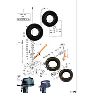 E4MH/5HP YAMAHA Oil seal Propeller /driveshaft 93101-10M14 # 2 stroke outboard engine part