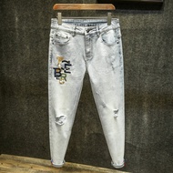 2021 New Streetwear Hip Hop Cargo Pants Men's Jeans Cargo Pants Elastic Harun pants Joggers Pants In Autumn and Spring Men Clothing