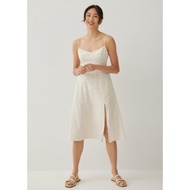 Elvira gingham bustier midi dress