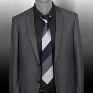 Formal Business Men's Tie 8cm Work Profession Groom Wedding Stripes Hand Tie Tie Male Wide Multicolo