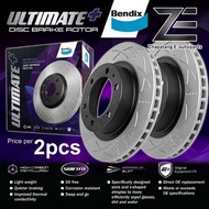 [2pcs] Bendix Ultimate+ Front Disc Rotor Proton Iriz 1.3/1.6 / Persona VVT /Saga VVT Facelift 2019 -