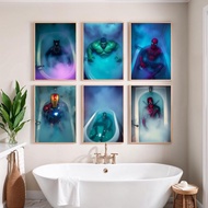 Marvel Bathroom Art Set Funny Bathroom Wall Art Marvel Wall Art Set Funny Toilet Bathroom Decor
