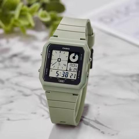 Casio Unisex Vintage Square Watch Multicolor Casual LED Electronic Screen Wristwatch LF-20W-3A/5A