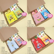 SPONGEBOB STATIONERY PACKAGE SPONGEBOB BOX PACKAGE/ CHILDREN'S GIFT PACKAGE/