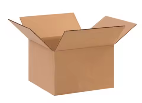 100 Pack of 10x10x6” Corrugated Cardboard Packing Shipping Mailing Moving Carton Boxes, Customized