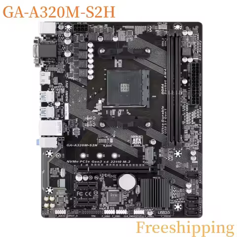 GA-A320M-S2H For Gigabyte DDR4 Support R5 5500 Mainboard 100% Tested Fully Work