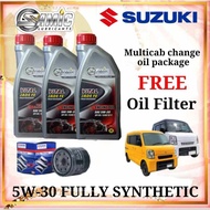 Suzuki DA17, DA64 Minivan Change Oil package Samic Vital 5W-30 Fully Synthetic Engine Oil