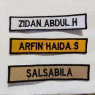 Custom Computer Embroidery Name Bet PRO 01 831 1.8x8.5cm Neat Stitching for Retail Uniforms