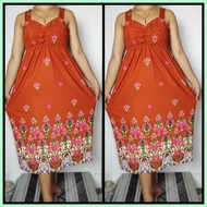 ⋼ ≥ Long Smocking Daster | Spaghetti CLEAVAGE Duster Pambahay | Maternity Dress for Adults