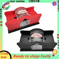 Manual Card Shuffler Poker Shuffle Machine Cards Holder Easy Hand Cranked System Card Shuffler Red