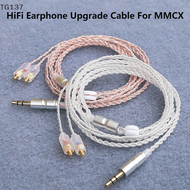 N5005/N30 HiFi Silver Earphone Upgrade Cable Plated Core Cable MMCX 3.5mm 1.2m For Sennheiser IE200/