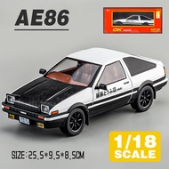 LEO 1:18 INITIAL D Toyota AE86 Diecast โมเดล รถอัลลอยด์รถยนต์ของเล่นคอลเลกชันของขวัญสําหรับเด็กชายสา