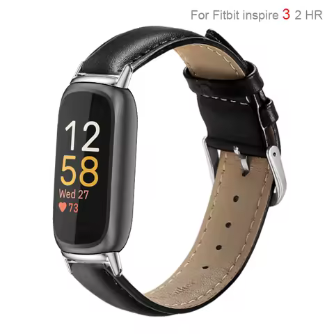 New Leather Band Loop For Fitbit inspire 3 2 Women Men Watch Bracelet Strap Correa For Fitbit inspir