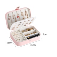 Inaso Kotak Perhiasan Travel Jewelry Box Mini Tempat Penyimpanan Organizer Perhiasan Anting Kalung G