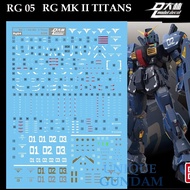 [DALIN] RG05  RG 1/144 MK II TITANS GUNDAM WATER SLIDE DECAL