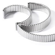 18mm Flexible Fit Strap Trumpet Interface Design Bamboo Steel Elastic Smartwatch Band