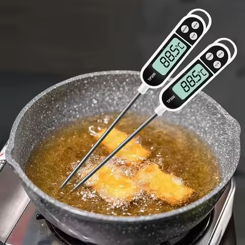 TP300 Digital Food Thermometer Instant Read Meat Cooking Probe Water Oil BBQ Kitchen Electronic Oven