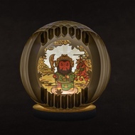 光影紙雕夜燈-關聖帝君大型夜燈款