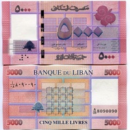 Genuine Coin [Asia] 2014 Lebanon 5,000 River Banknotes Foreign Coins Brand New UNC Foreign Coins 202