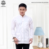 PUTIH Koko Shirt Plain Long Sleeve Koko Shirt Ammu Model White Color