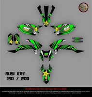 Decals Sticker Motorcycle Decals Sticker for RUSI KRY 150/200 ROCKSTAR design