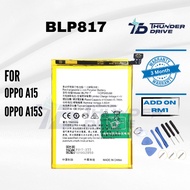 Thunder Drive Battery Compatible For Opo A15 BLP817