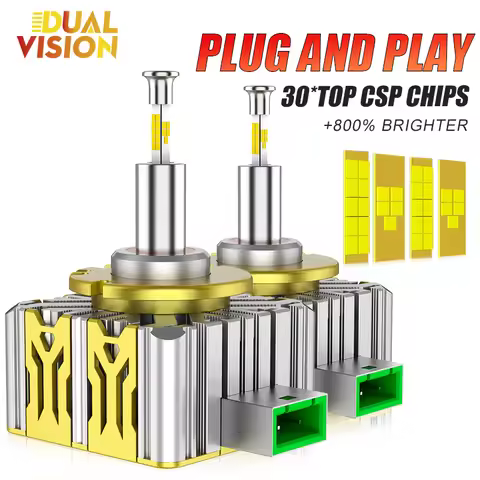 65000000LM D Series D1S D3S D8S 360 Led Headlight Bulb D1R D2S D2R D4S D4R D3R D8R 4 Sides Canbus No